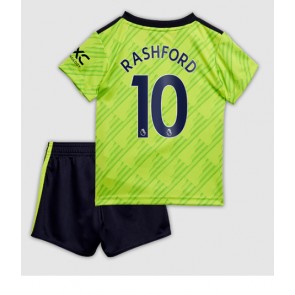 Manchester United Marcus Rashford #10 kläder Barn 2022-23 Tredje Tröja Kortärmad (+ korta byxor)